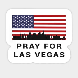 Pray For Las Vegas Nevada Sticker